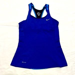 NIKE Dri-Fit Lined Racerback Tank SUPER CUTE Size Small